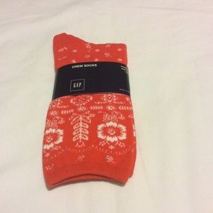 GAP Crew Socks- Floral Bandana